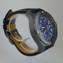 Thumbnail von Breitling Super Avenger 48 Night Mission Chronograph blue dial Full Set 2020’s </h1>