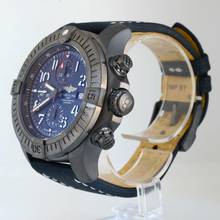 Thumbnail von Breitling Super Avenger 48 Night Mission Chronograph blue dial Full Set 2020’s </h1>