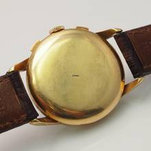 Thumbnail von Ulysse Nardin Triple Date Chronograph Vintage um 1940 Gold 18k/750 RARE