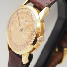 Thumbnail von Ulysse Nardin Triple Date Chronograph Vintage um 1940 Gold 18k/750 RARE