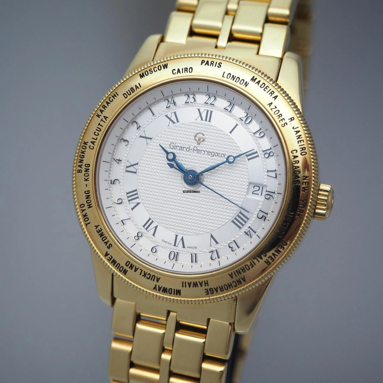  Girard Perregaux World Time Automatic 1010 GP90 Gold 18k/750 </h1> 