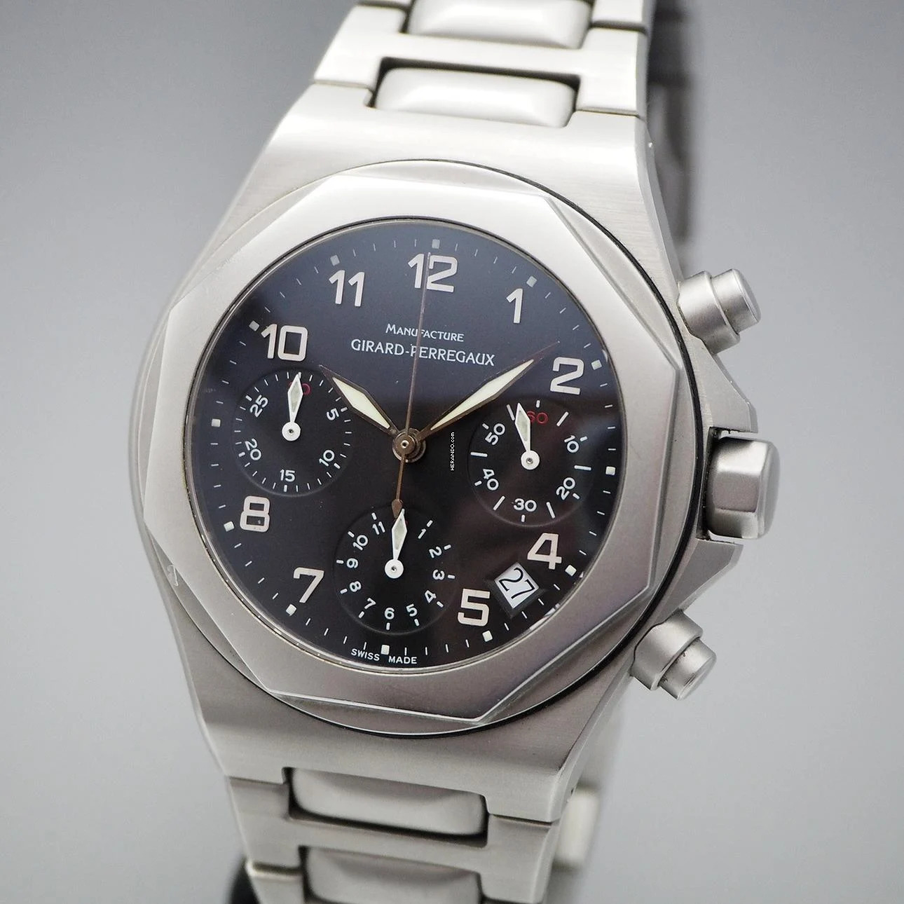  Girard Perregaux Laureato Chronograph Vintage 8017 Box+ Papiere  