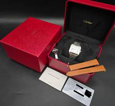 Thumbnail von Cartier Santos WSSA0029 - Medium - Silver Dial Unworn/New Condition - Full Set 2/2026