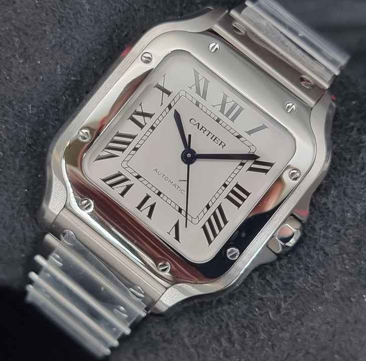  Cartier Santos WSSA0029 - Medium - Silver Dial Unworn/New Condition - Full Set 2/2026 