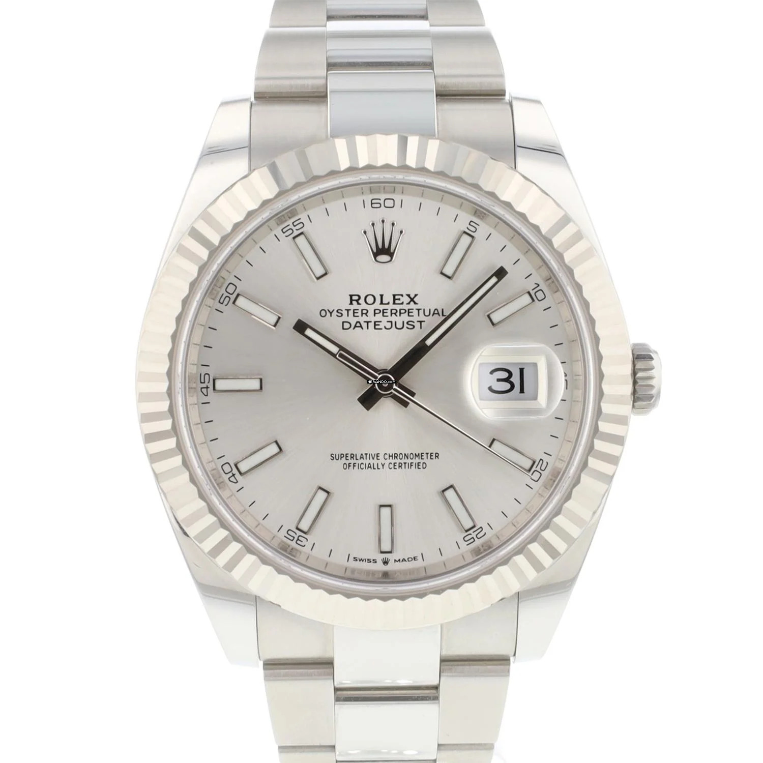 Rolex Datejust 41 Fluted Silver Dial 126334 </h1>