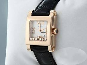 Thumbnail von Chopard Happy Sport Square Rosegold 750 275321 Diamanten Diamonds 18kt Rose Gold Mother Of Pearl </h1>