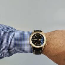 Thumbnail von Breitling Navitimer World GMT Ouro Rosé Edição de 100 Unidades 46mm Completo