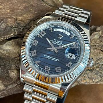  Rolex Day-Date II Weißgold - Ref. 218239 - FULL SET 2014 </h1> 