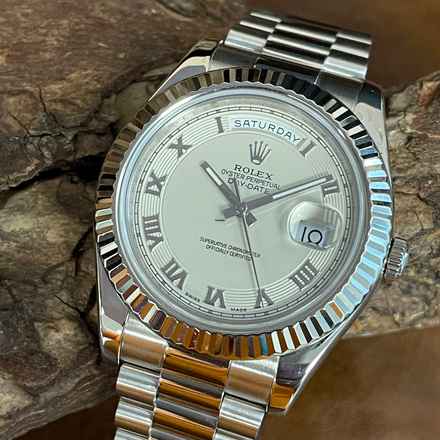  Rolex Day-Date II Weißgold - Ref. 218239 - FULL SET 2014 </h1> 