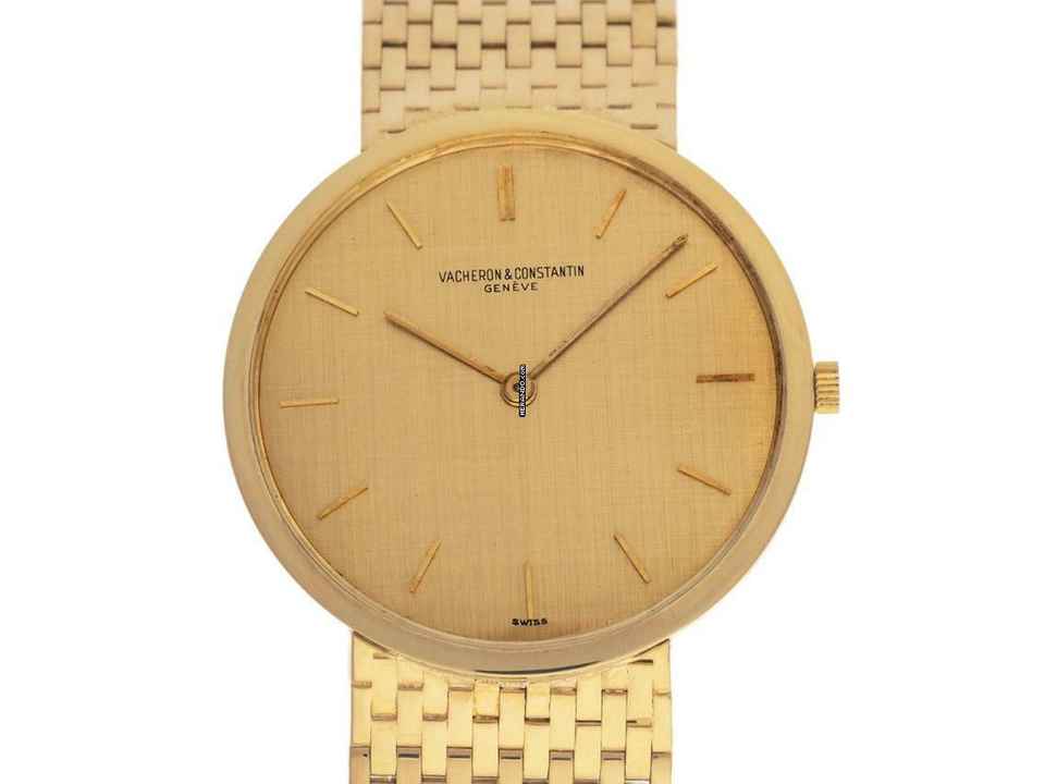  Vacheron Constantin Patrimony Ultra Thin18kt Gelbgold Handaufzug Armband 18kt Gelbgold 33mm Ref.6115 Bj.1965 orig.Box sehr gut Vintage  