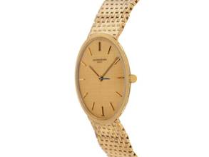 Thumbnail von Vacheron Constantin Patrimony Ultra Thin18kt Gelbgold Handaufzug Armband 18kt Gelbgold 33mm Ref.6115 Bj.1965 orig.Box sehr gut Vintage