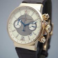 Thumbnail von Ulysse Nardin Marine Chronograph Maxi Marine Chronograph 356-66 18K/750 Roségold Box+Papiere