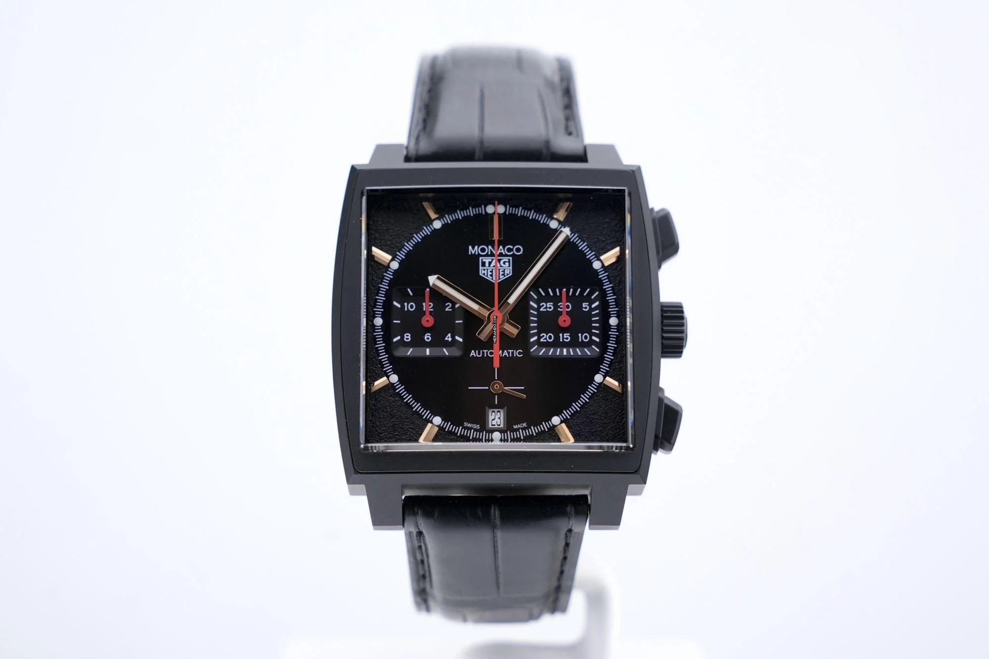  TAG Heuer Monaco Calibre Heuer 02 Titanium DLC Black Dial - With Box And Papers - 24 Months Warranty CBL2180.FC6497 2022  