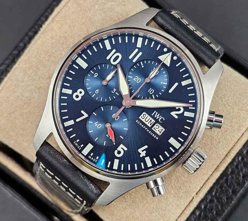  IWC Fliegeruhr Chronograph Pilot Chronograph 41mm IW388101 Blue Dial Unworn/New Condition Full Set 2026 