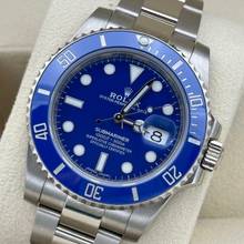 Thumbnail von Rolex Submariner Date 116619LB 2019 Eu unworn NOS smurf ungetragen discontinued blau </h1>