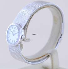 Thumbnail von Patek Philippe Lady 18K whitegold guilloche Dial Case Dresswatch Milanaise super rar </h1>