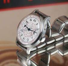 Thumbnail von Longines Mega Rare Caliber 15 Oversize steel chrono vintage no 13ZN </h1>