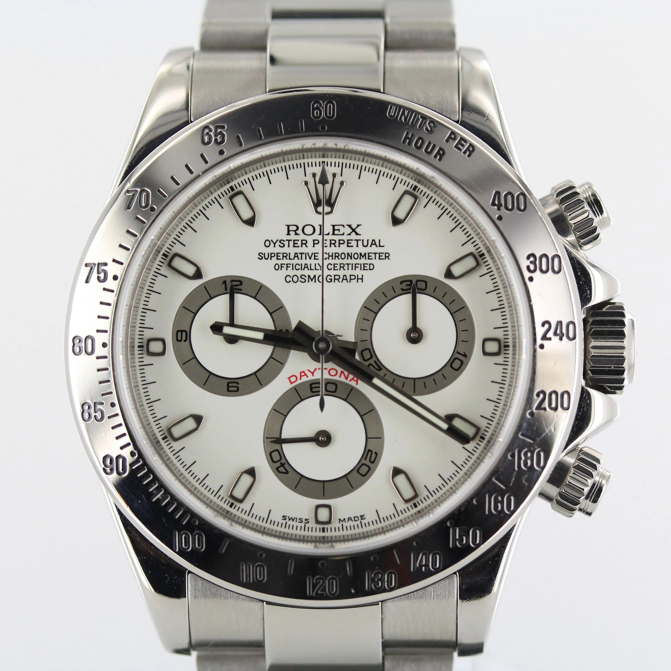 Rolex Daytona 2005//40MM//WHITE DIAL//REF. 116520 # 643