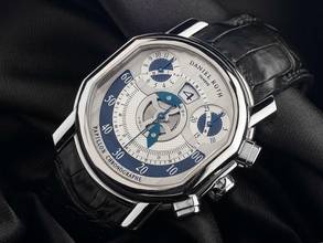 Thumbnail von Daniel Roth Papillon Chronograph Ref.319.Z.60.394.CM.BD 2005 orig.Box wie Neu Vintage </h1>