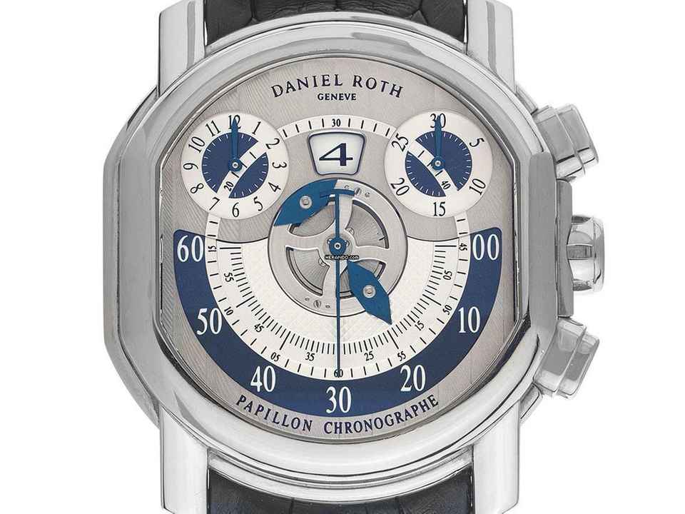  Daniel Roth Papillon Chronograph Ref.319.Z.60.394.CM.BD 2005 orig.Box wie Neu Vintage </h1> 