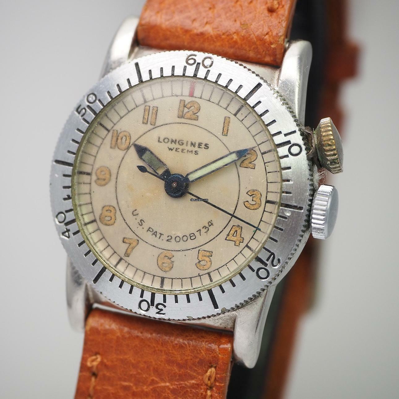 Longines Weems Vintage Navigation Pilots handwound RARE 1940 </h1>