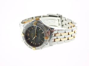 Thumbnail von Breitling Damenuhr 31 mm Stahl Gold mit Pilotband Stahl Gold Modell Sirius im Best Zustand </h1>