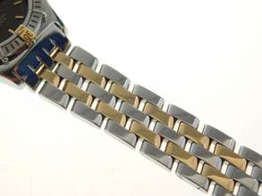 Thumbnail von Breitling Damenuhr 31 mm Stahl Gold mit Pilotband Stahl Gold Modell Sirius im Best Zustand </h1>