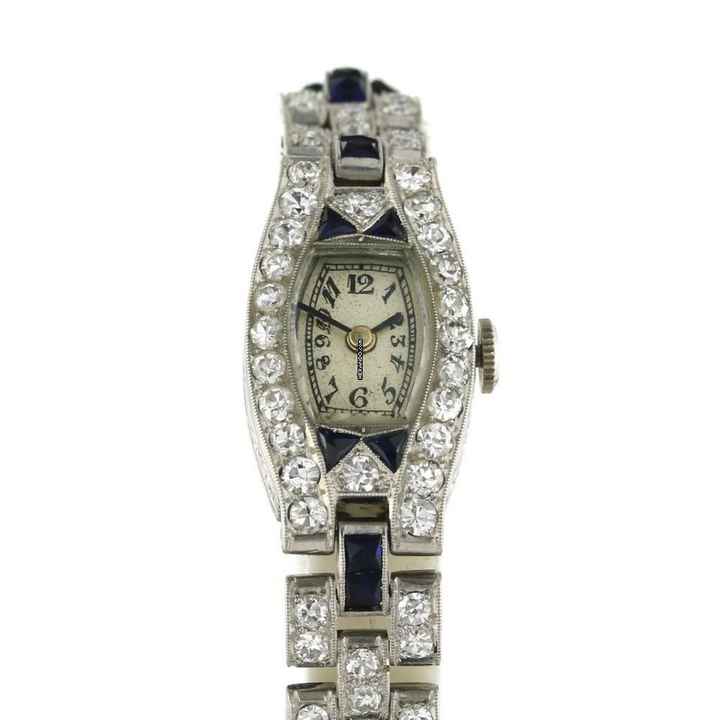  Tiffany Art Deco Diamond Lady Watch Bj.1930er </h1> 