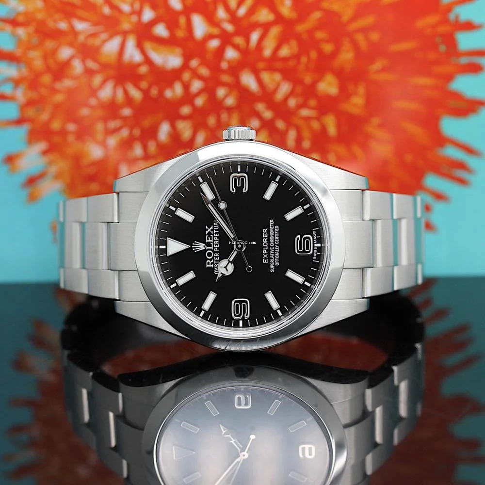 Rolex Explorer I Ref: 214270 Rolex Box & Papiere von 2015 </h1>