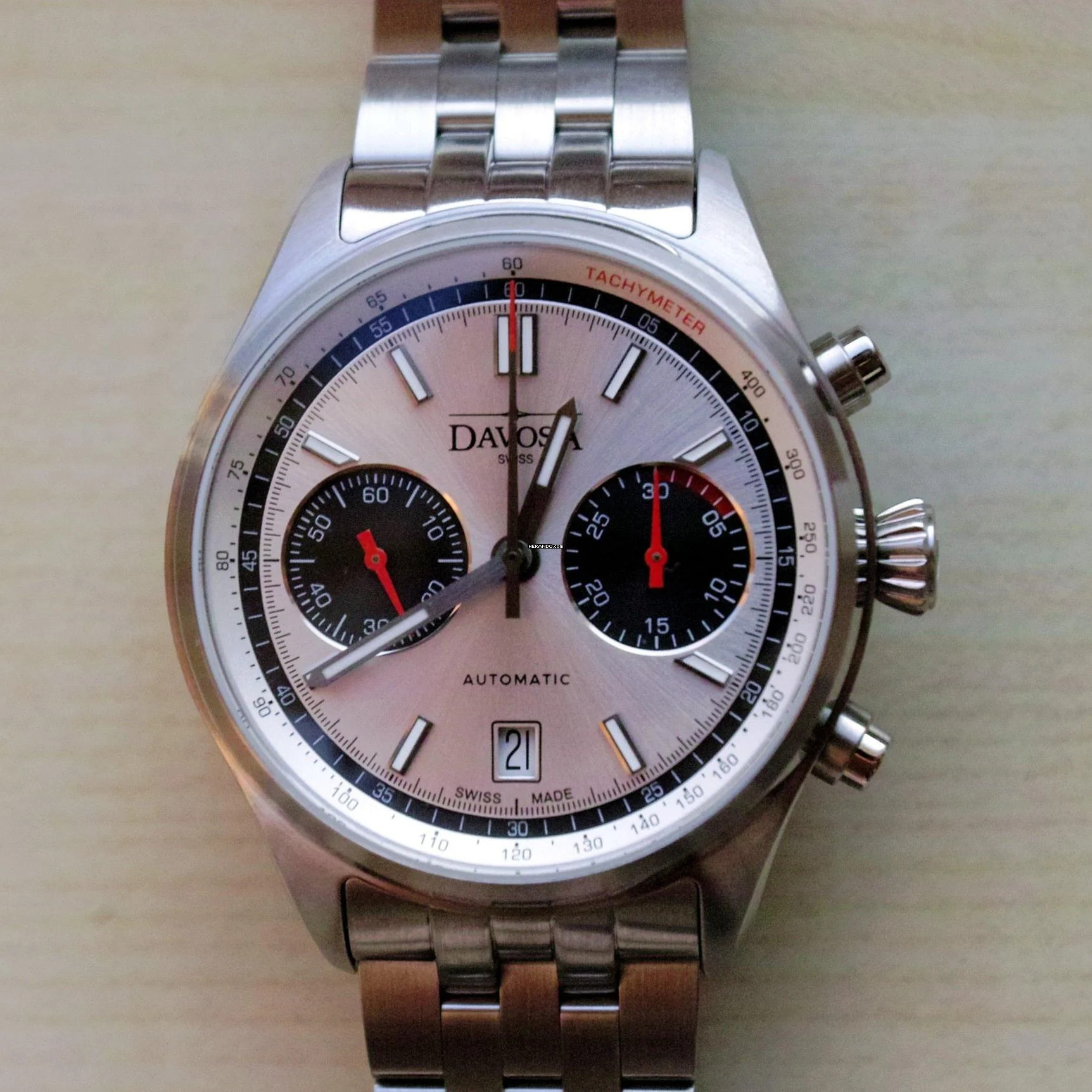  Davosa Newton Pilot Rally Chronograph Limited Edition NEW FULL SET 