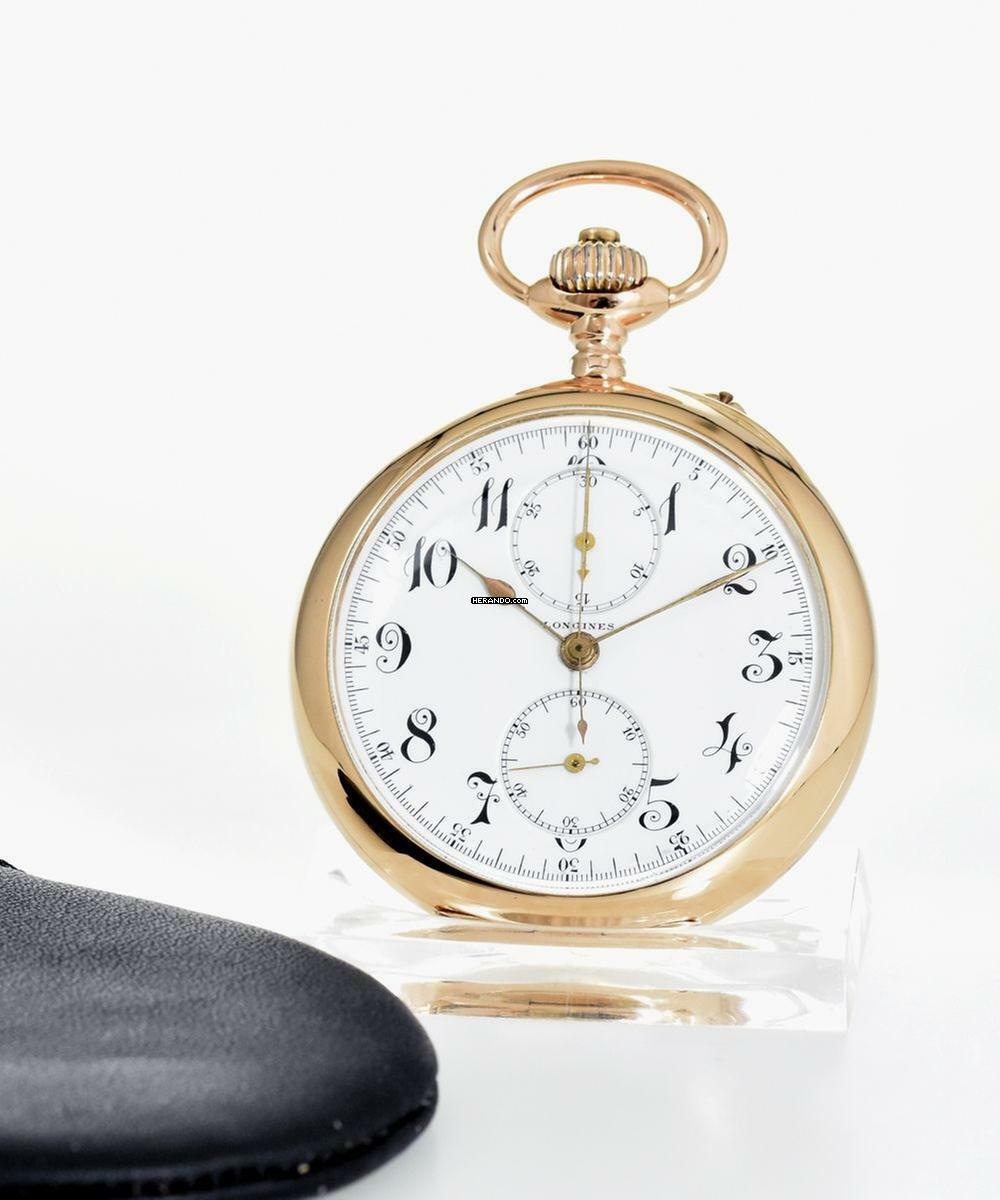 Longines Taschenuhr Chronograph Cal. 19.73 - 14ct Gold