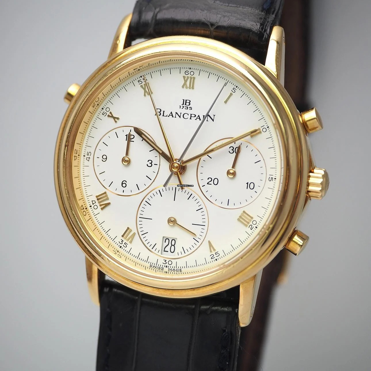  Blancpain Villeret Rattrapante Chronograph 1186 Gold 18k/750 Box+Docs </h1> 