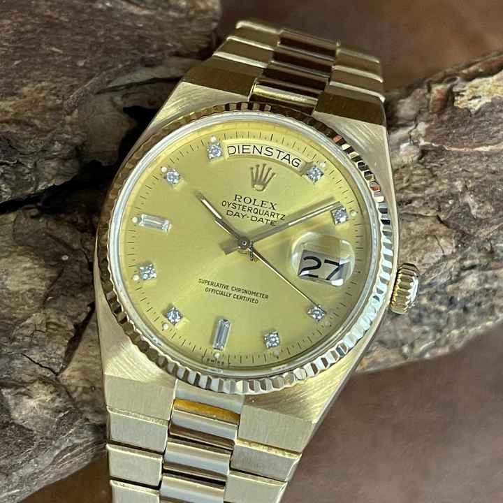  Rolex Day-Date Oysterquartz 18K - Ref. 19018 - FULL SET 1983 LC100 </h1> 