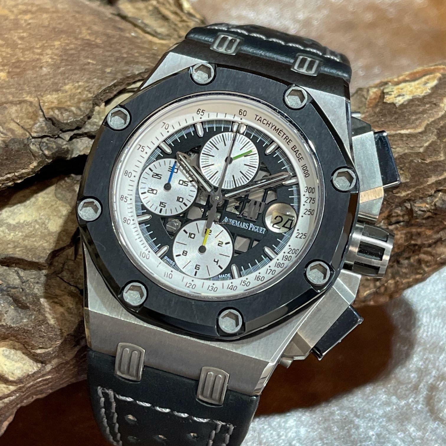  Audemars Piguet Royal Oak Offshore Chronograph Royal Oak Offshore Chrono Barrichello - FULL SET 2007 - Ref. 26078IO.OO.  