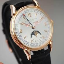 Thumbnail von Vacheron Constantin Classic Triple Calendar Moon Vintage 1952 Ref: 4240L Gold18k/750 serviced by Vacheron