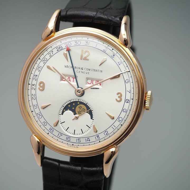  Vacheron Constantin Classic Triple Calendar Moon Vintage 1952 Ref: 4240L Gold18k/750 serviced by Vacheron 