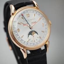 Thumbnail von Vacheron Constantin Classic Triple Calendar Moon Vintage 1952 Ref: 4240L Gold18k/750 serviced by Vacheron
