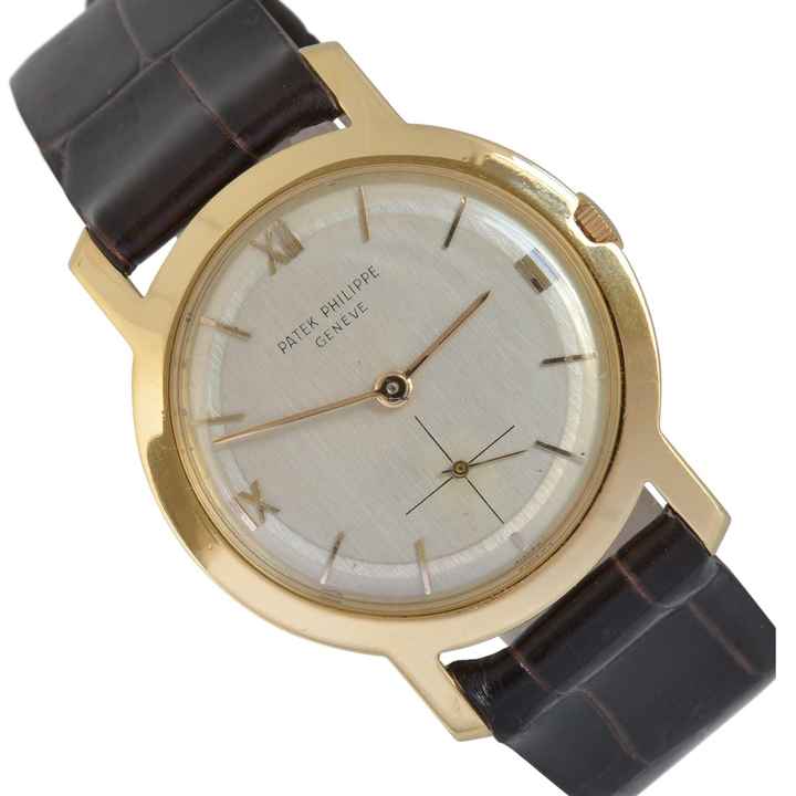  Patek Philippe Calatrava 2506 Ultra-Thin silver dial yellow gold 18KT 1950's </h1> 