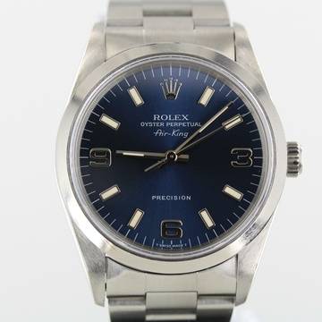  Rolex Air King 1997//34MM//BLUE DIAL 369//REF. 14000//LC100 # 644 