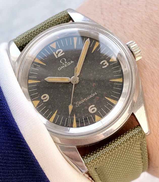  Omega Seamaster Railmaster Superrare Seamaster Railmaster PAF Tropical Dial 135004 EXTRACT Pakistan Air Force 135.004 