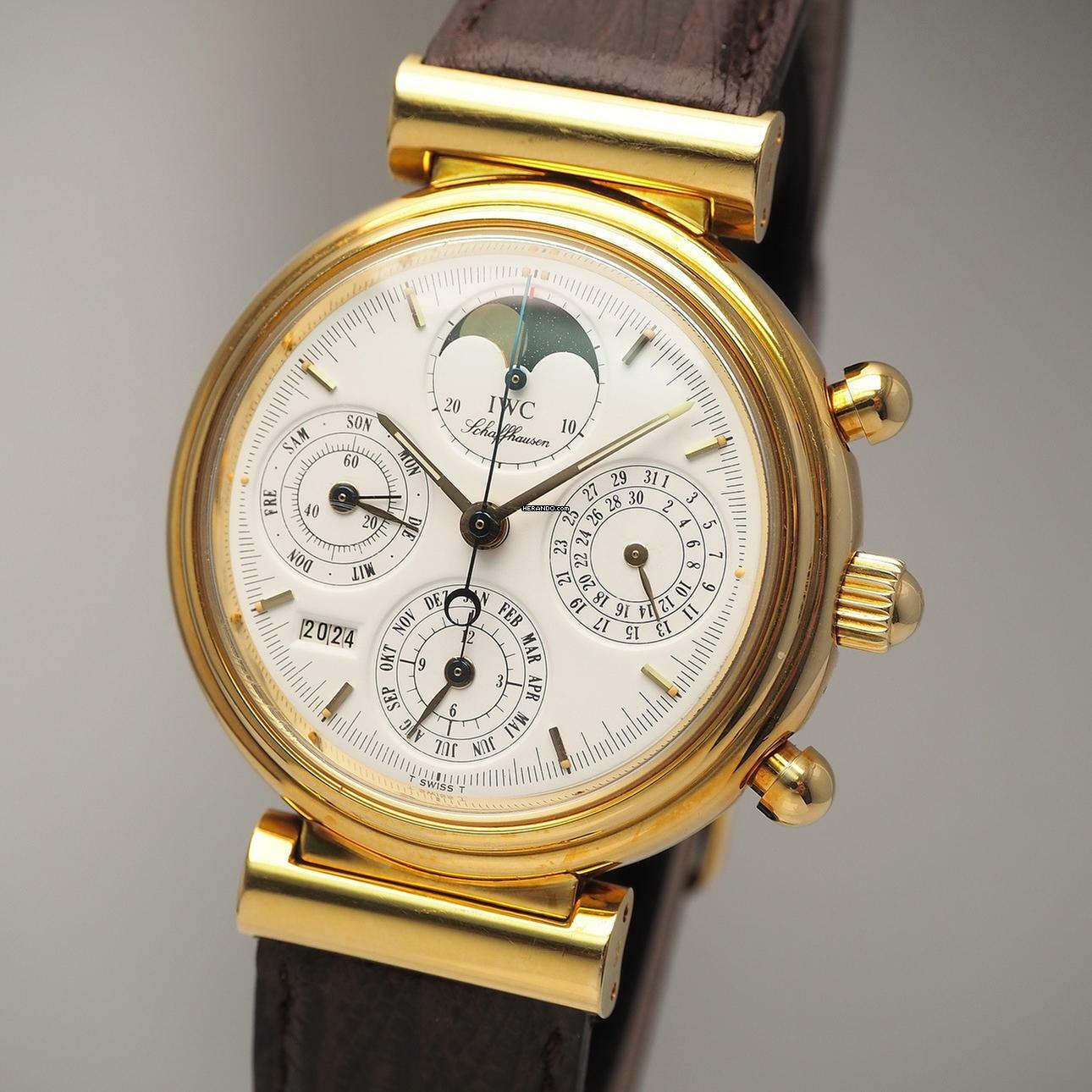 IWC Da Vinci Perpetual Calendar 3750 Ewiger Kalender Perpetual Calendar Gold 18k/750 Box+Docs