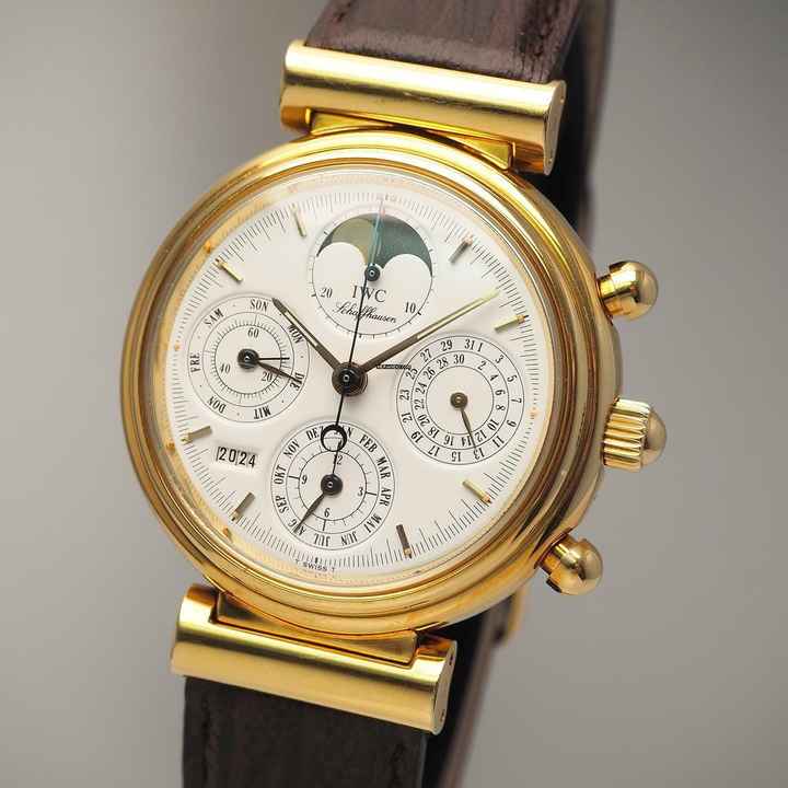  IWC Da Vinci Perpetual Calendar 3750 Ewiger Kalender Perpetual Calendar Gold 18k/750 Box+Docs 