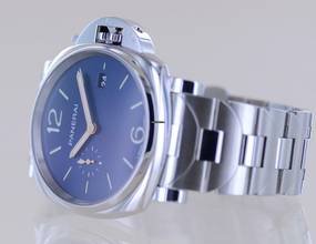Thumbnail von Officine Paneral Luminor Due PAM01124 Steel small second Date Blue 42mm B+P