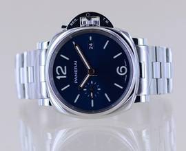 Thumbnail von Officine Paneral Luminor Due PAM01124 Steel small second Date Blue 42mm B+P