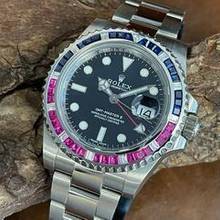 Thumbnail von Rolex GMT-Master II Weißgold DIAMANTLÜNETTE After-Market - FULL SET 2015 - Ref. 116719BLRO </h1>