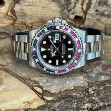 Thumbnail von Rolex GMT-Master II Weißgold DIAMANTLÜNETTE After-Market - FULL SET 2015 - Ref. 116719BLRO </h1>