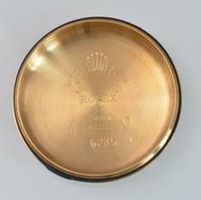 Thumbnail von Rolex Oyster Perpetual 34 6285 Chronometer Ivory dial gold 18KT 1954’s </h1>