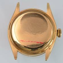 Thumbnail von Rolex Oyster Perpetual 34 6285 Chronometer Ivory dial gold 18KT 1954’s </h1>