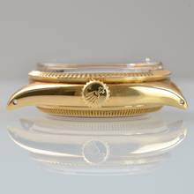 Thumbnail von Rolex Oyster Perpetual 34 6285 Chronometer Ivory dial gold 18KT 1954’s </h1>