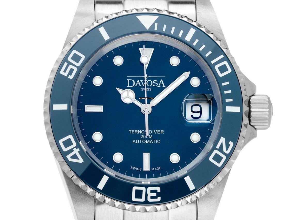  Davosa Ternos Automatic Diver Ref.161.555.40 Full Set Neu 
